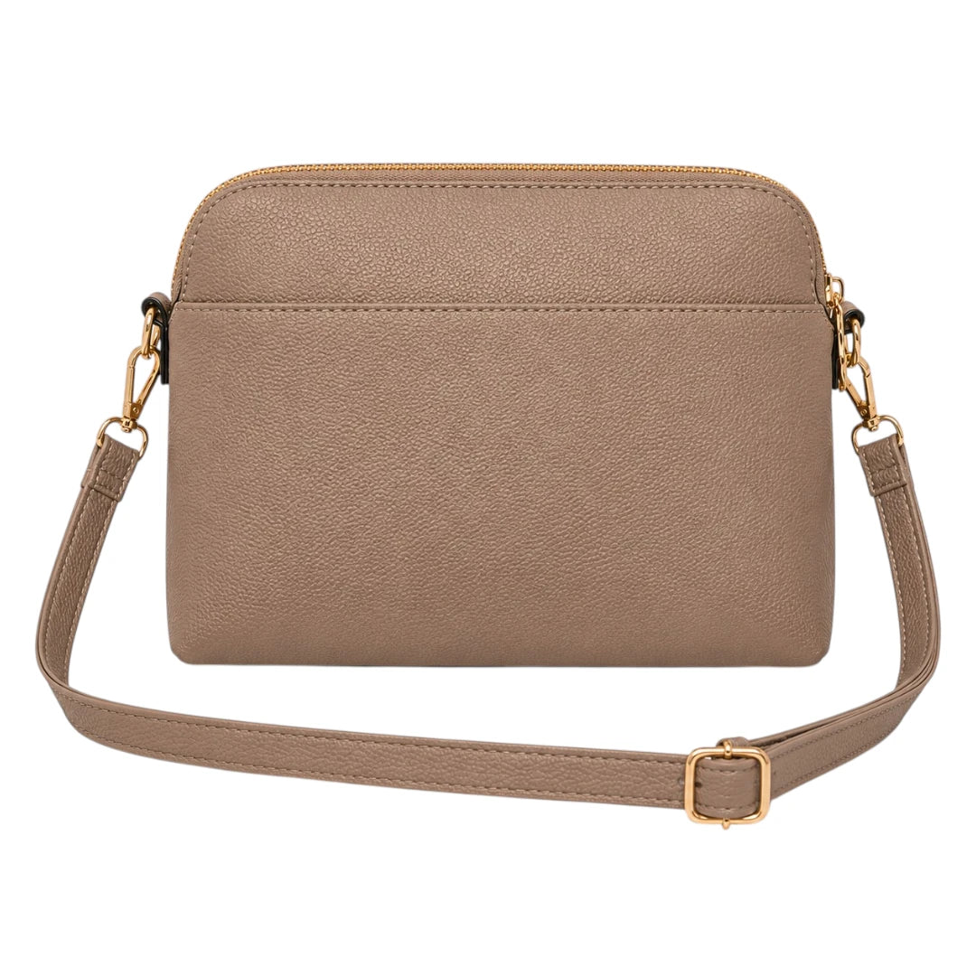 Blushbags Women’s Brown Tassel Crossbody Handbag Elegant Leather Shoulder Bag